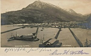 Skagway AK1906 View By Case & Draper Photographers Real Photo Postcard