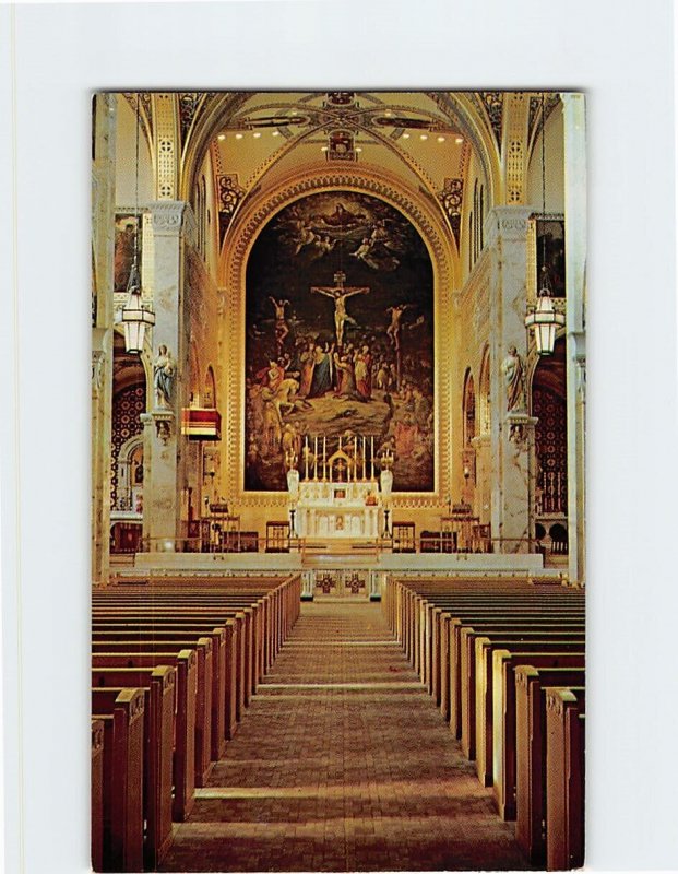 Postcard Interior, St. Francis Xavier Cathedral, Green Bay, Wisconsin