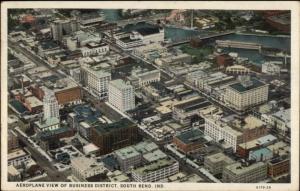 South Bend IN Aerial View c1920 Postcard