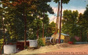 Pennsylvania Oil City Natural Crude Oil Drilling Rig