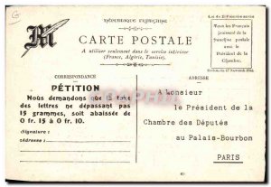 Old Postcard The postal charges in Europe Germania TOP