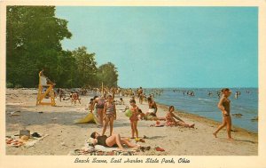 Postcard Ohio East Harbor State Park Bathing Beach Kirkpatrick Teich 23-4464