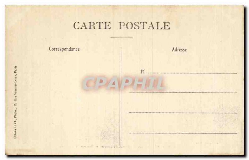 Old Postcard Le Veurdre Ruins of Loreto and view of the castle