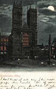 Vintage Postcard 1905 Westminster Abbey Collegiate Church London, England