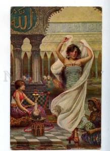 226703 OPIUM SMOKING Hookah Slaves HAREM Dancer by FABBI old