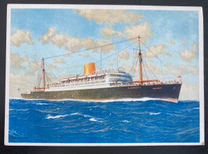 Mint Germany Color Picture Postcard Lloyd Bremen Fast Steamer Postdam Ship