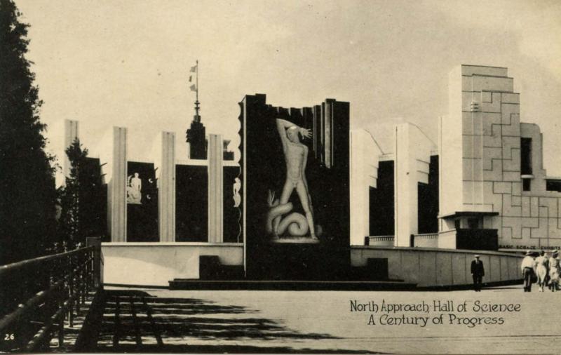 IL - Chicago. 1933 World's Fair-Century of Progress. Hall of Science, North A...