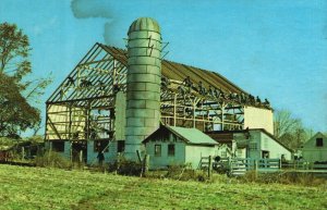 USA Amish Barn Raising Pennsylvania Chrome 08.95