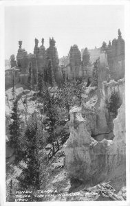 Postcard RPPC Utah Bryce Canyon Hindu Temple Frasher 23-5674