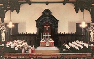 3~Postcards   Chicago IL Illinois  OLD ST MARY'S CHURCH~MAIN ALTAR~CHOIR SINGING 