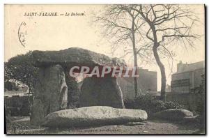 Old Postcard Dolmen Menhir Saint Nazaire dolmen