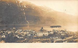 Douglas AK Birdseye View Signed A. W. RPPC Postcard