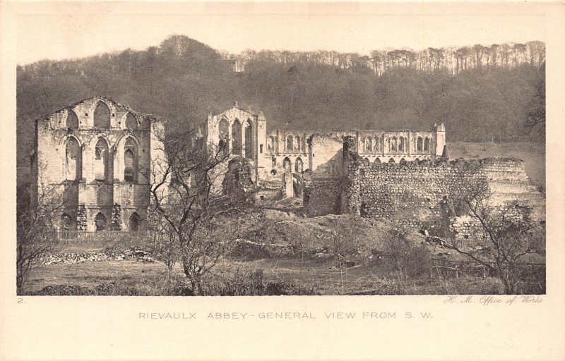 England Rievaulx Abbey lot of 6 postcards B883