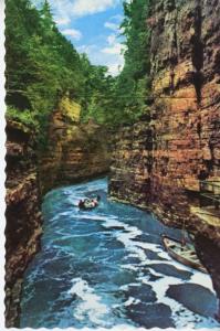 Boat Ride from Table Rocks Ausable Chasm New York NY Unused Postcard D30