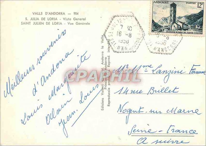 Postcard Modern Valls Andorra Andorra