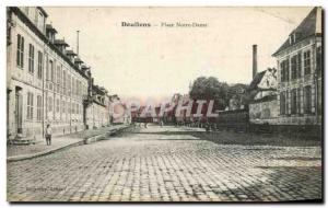 Old Postcard Doullens Place Notre Dame