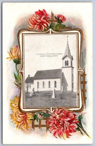 K49/ Underwood Minnesota Postcard c1910 Sverdrup Lutheran Church 452
