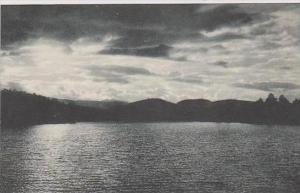 New York Warrensburg At Sundown Crooning Pines On Echo Lake In The Adirondack...