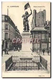 Old Postcard Compiegne Statue Jeanne d'Arc