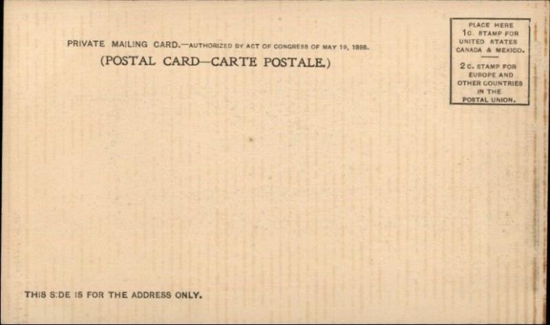 Hartford CT Nathan Hale Statue  c1900 Private Mailing Postal Card EXC COND