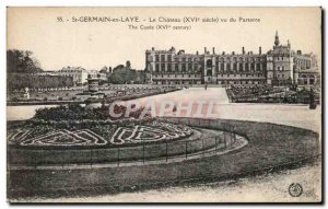 St Germain en Laye - Le Chateau seen Parterre - Old Postcard