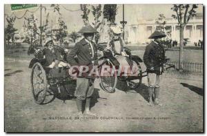 Marseille - Exposition Coloniale rickshaw child Annamite - Old Postcard