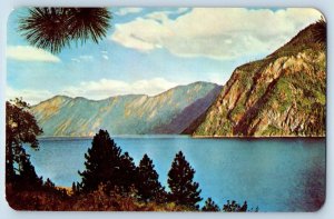 1972 Farragut State Park Idaho Postcard Across Buttonhook Bay Lake Pend Oreille