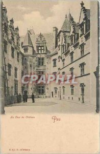 Old Postcard The Court of Pau Castle