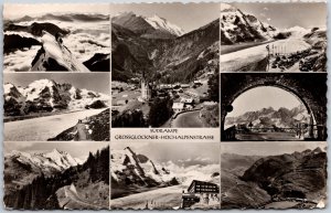 Grossglockner High Alpine Road Austria, AT, 1956 Südrampe, Mountains, Postcard