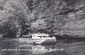 Wisconsin Dells Lake Delton Amphibian Lines Real Photo RPPC