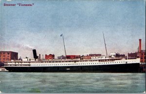 Steamer Tionesta, Great Lakes Transit Co Lake Superior Vintage Postcard F49