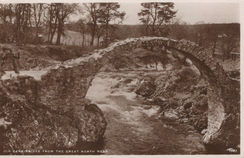 Scotland Postcard - Old Carr Bridge From The Great North Road   RS22768