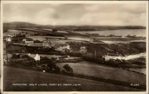 Port St. Mary Isle of Man Golf Course Real Photo Photo Postcard