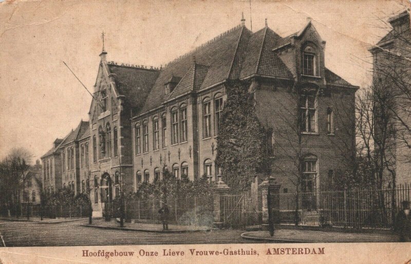 Netherlands Amsterdam Hoofdgebouw Onze Lieve Vrouw Gasthuis Postcard 04.06