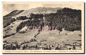 Postcard Old Morzine Haute Savoie His telepherique Its Winter Sports Telepher...