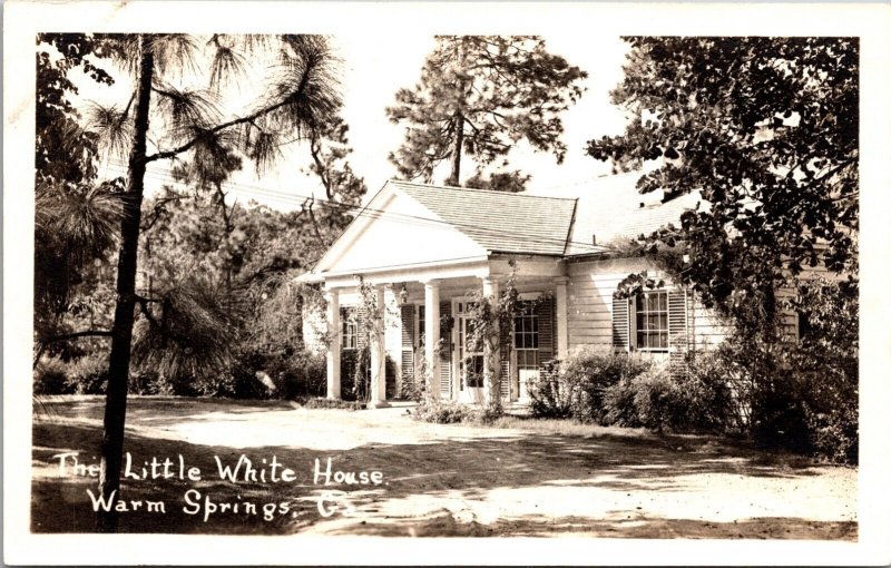 The Little White House Warm Springs Georgia Postcard