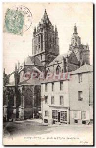 Coutances - The Church of St. Peter - Old Postcard