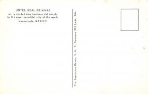 Guanajuato Mexico~Hotel Real De Minas~Lamp Post Lantern~1950s Postcard