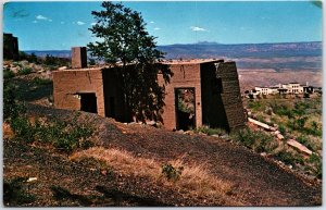 VINTAGE POSTCARD THE TRAVELLING JAIL AT JEROME ARIZONA & VERDE VALLEY VIEW