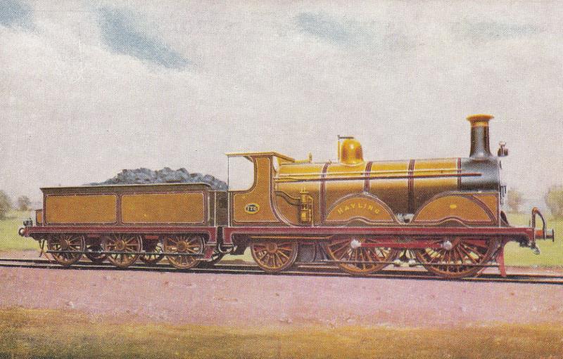 LB & SC Class B1 0-4-2 No 175 Hayling Built 1890 Ian Allen Train Postcard