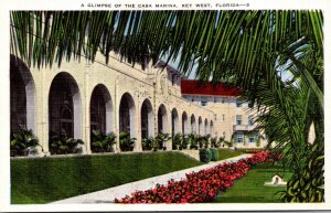 Florida Key West Glimpse Of The Casa Marina