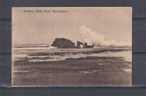 VICTORIA, WARRNAMBOOL, SHELLY BEACH, BREAKERS, c1910 ppc., unused.