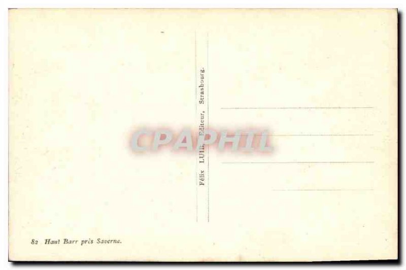 Postcard Old High near Barr Saverne