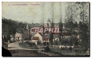 Old Postcard General view Courdemanche