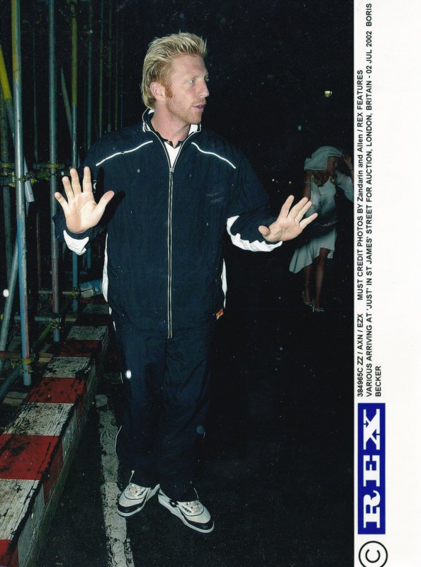 Boris Becker German Tennis Sports At London Auctions 2002 Press Photo