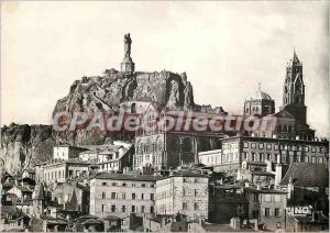 Modern Postcard Le Puy en Velay (Haute Loire) alt 630 m Overview of the Rock ...