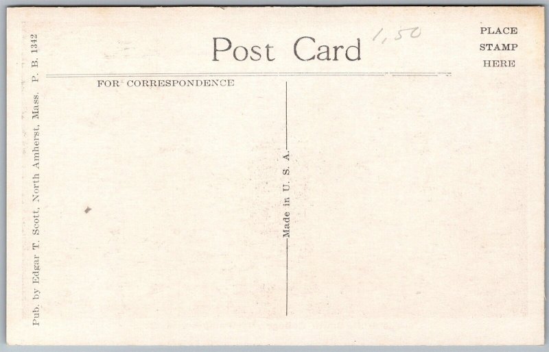 Vtg Northampton Massachusetts MA College Hall Smith College 1910s View Postcard