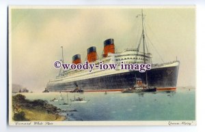 LS0434 - Cunard White Star Liner - Queen Mary - art postcard