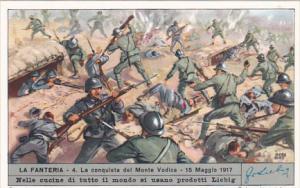 Liebig S1688 Infantry No 4 La conquista del Monte Vodica 15 Maggio 1917