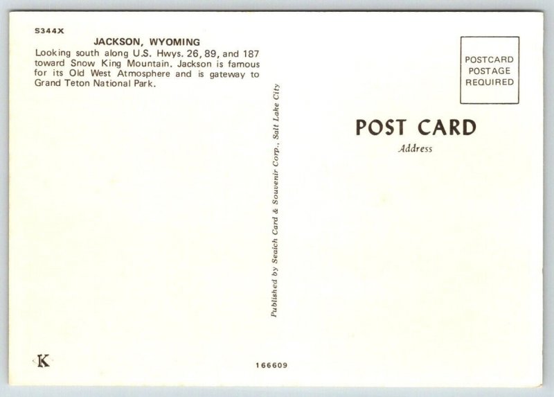 Jackson, Wyoming  Silver Spur Restaurant  Cowboy Bar  - Postcard